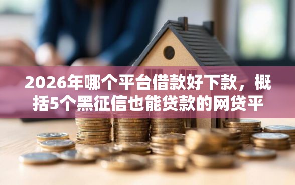 2026年哪个平台借款好下款，概括5个黑征信也能贷款的网贷平台