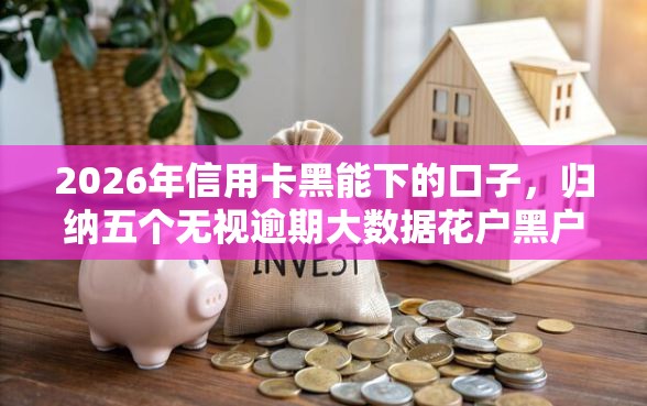 2026年信用卡黑能下的口子，归纳五个无视逾期大数据花户黑户平台