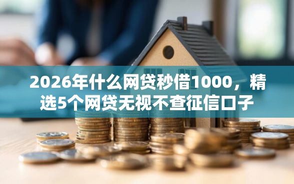 2026年什么网贷秒借1000，精选5个网贷无视不查征信口子