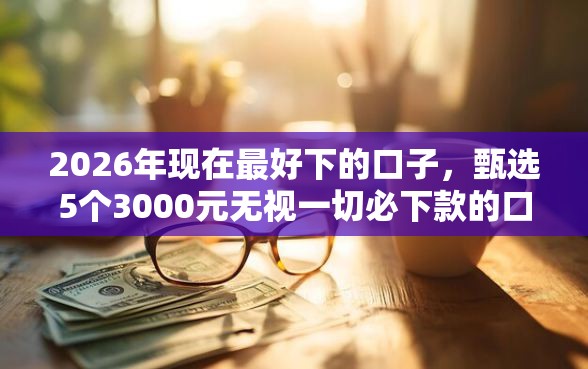 2026年现在最好下的口子，甄选5个3000元无视一切必下款的口子