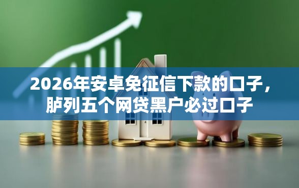 2026年安卓免征信下款的口子，胪列五个网贷黑户必过口子