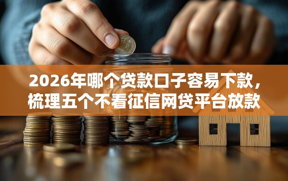 2026年哪个贷款口子容易下款，梳理五个不看征信网贷平台放款快的口子