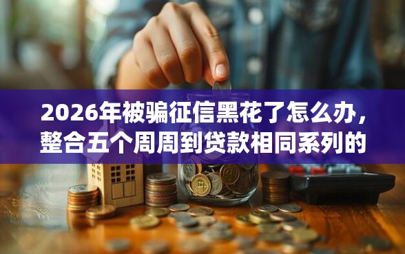 2026年被骗征信黑花了怎么办，整合五个周周到贷款相同系列的app