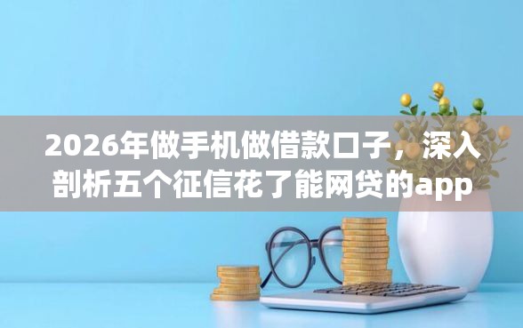 2026年做手机做借款口子，深入剖析五个征信花了能网贷的app