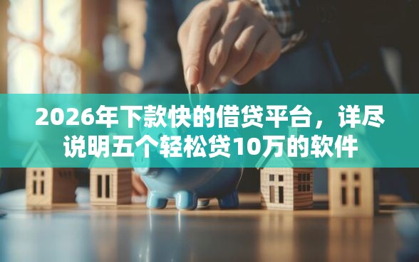 2026年下款快的借贷平台，详尽说明五个轻松贷10万的软件