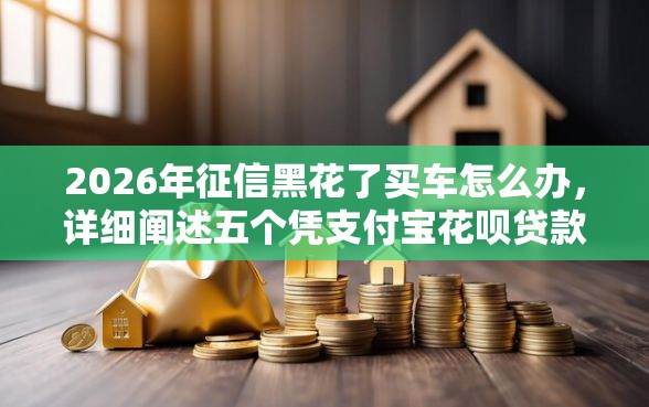 2026年征信黑花了买车怎么办，详细阐述五个凭支付宝花呗贷款的软件