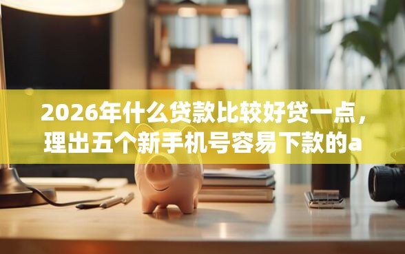 2026年什么贷款比较好贷一点，理出五个新手机号容易下款的app
