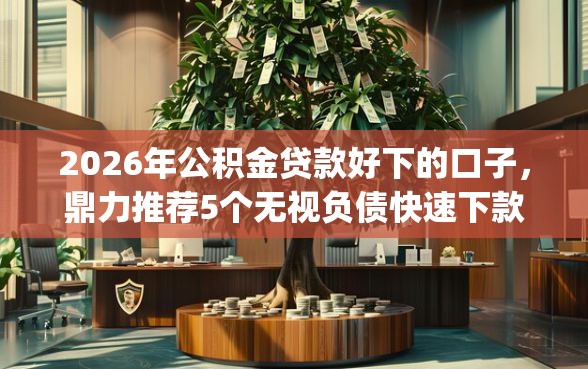 2026年公积金贷款好下的口子，鼎力推荐5个无视负债快速下款长期网贷的app