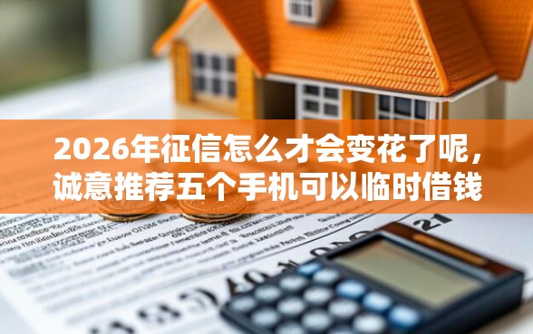 2026年征信怎么才会变花了呢，诚意推荐五个手机可以临时借钱的口子