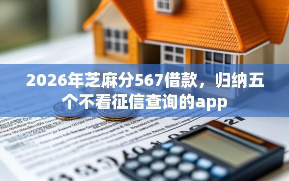 2026年芝麻分567借款，归纳五个不看征信查询的app