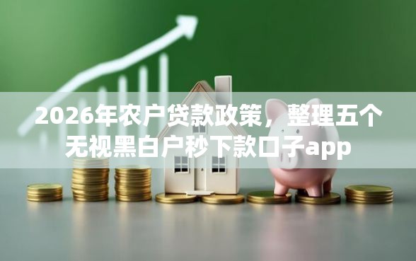 2026年农户贷款政策，整理五个无视黑白户秒下款口子app