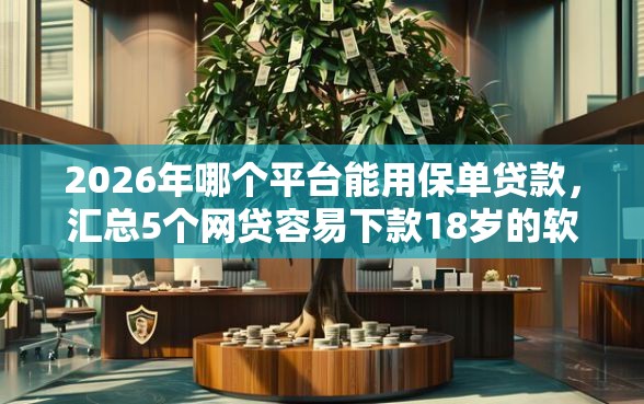2026年哪个平台能用保单贷款，汇总5个网贷容易下款18岁的软件