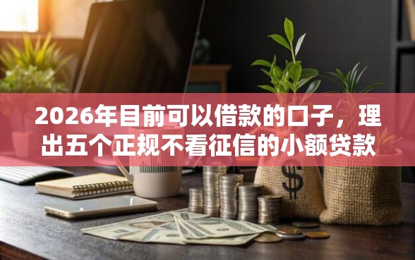 2026年目前可以借款的口子，理出五个正规不看征信的小额贷款软件