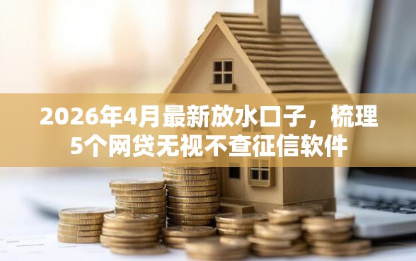2026年4月最新放水口子，梳理5个网贷无视不查征信软件