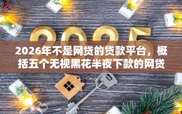 2026年不是网贷的贷款平台，概括五个无视黑花半夜下款的网贷软件