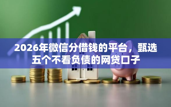 2026年微信分借钱的平台，甄选五个不看负债的网贷口子