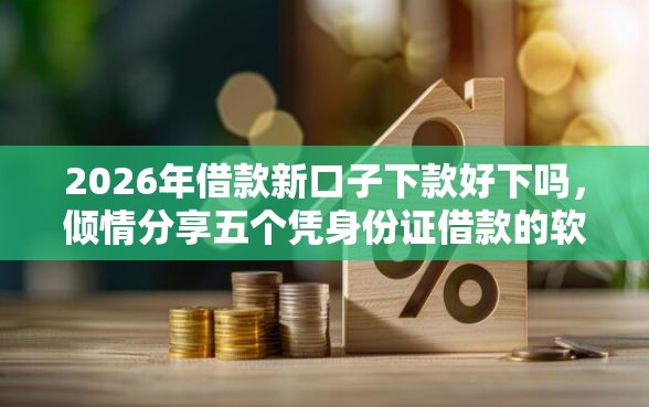 2026年借款新口子下款好下吗，倾情分享五个凭身份证借款的软件
