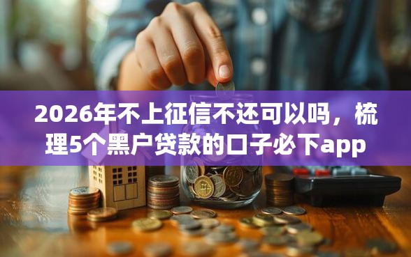 2026年不上征信不还可以吗，梳理5个黑户贷款的口子必下app