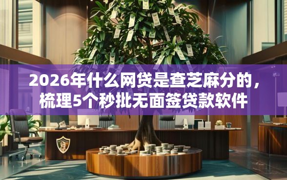2026年什么网贷是查芝麻分的，梳理5个秒批无面签贷款软件