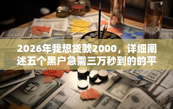 2026年我想贷款2000，详细阐述五个黑户急需三万秒到的的平台