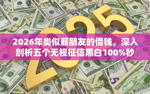 2026年类似薪朋友的借钱，深入剖析五个无视征信黑白100%秒下网贷口子