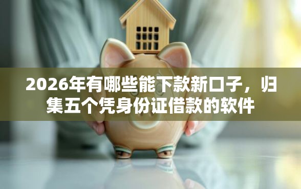 2026年有哪些能下款新口子，归集五个凭身份证借款的软件