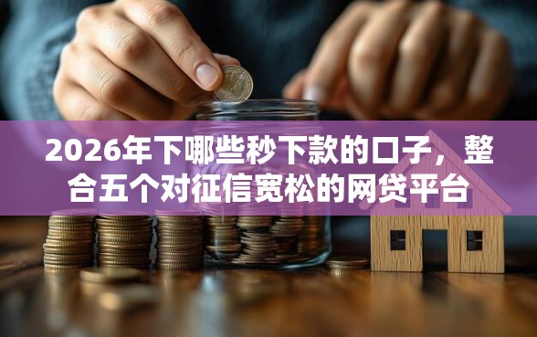 2026年下哪些秒下款的口子，整合五个对征信宽松的网贷平台
