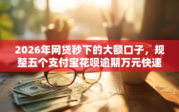 2026年网贷秒下的大额口子，规整五个支付宝花呗逾期万元快速贷款软件