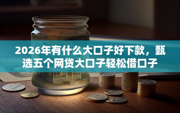 2026年有什么大口子好下款，甄选五个网贷大口子轻松借口子