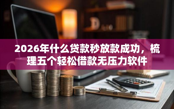 2026年什么贷款秒放款成功，梳理五个轻松借款无压力软件