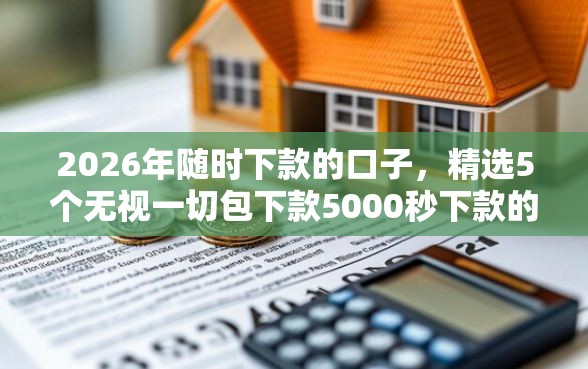 2026年随时下款的口子，精选5个无视一切包下款5000秒下款的软件