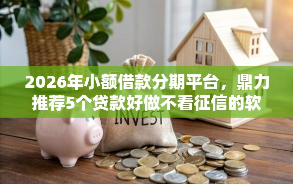 2026年小额借款分期平台，鼎力推荐5个贷款好做不看征信的软件