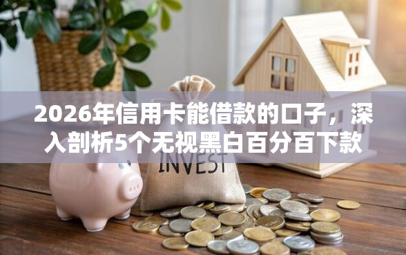 2026年信用卡能借款的口子，深入剖析5个无视黑白百分百下款的借款平台