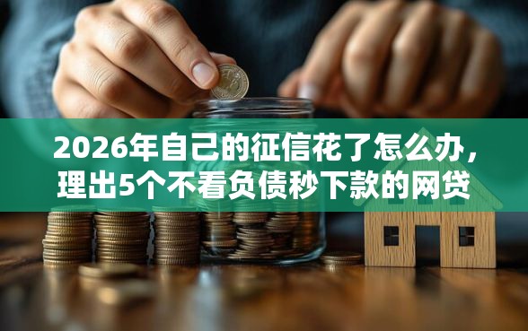 2026年自己的征信花了怎么办，理出5个不看负债秒下款的网贷平台