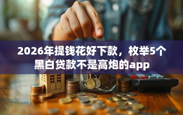 2026年提钱花好下款，枚举5个黑白贷款不是高炮的app