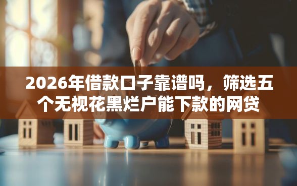 2026年借款口子靠谱吗，筛选五个无视花黑烂户能下款的网贷