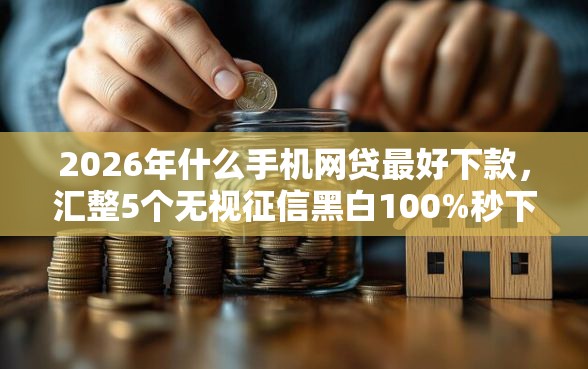 2026年什么手机网贷最好下款，汇整5个无视征信黑白100%秒下网贷平台