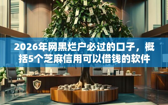 2026年网黑烂户必过的口子，概括5个芝麻信用可以借钱的软件
