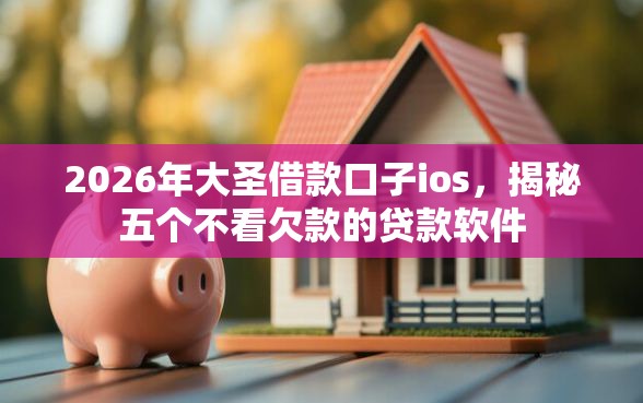 2026年大圣借款口子ios，揭秘五个不看欠款的贷款软件