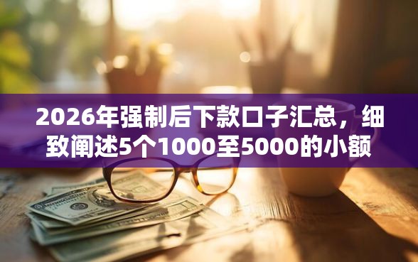 2026年强制后下款口子汇总，细致阐述5个1000至5000的小额贷款口子