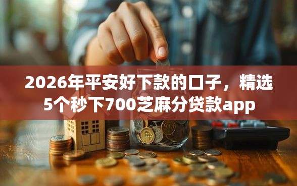 2026年平安好下款的口子，精选5个秒下700芝麻分贷款app