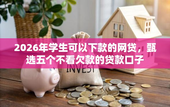 2026年学生可以下款的网贷，甄选五个不看欠款的贷款口子