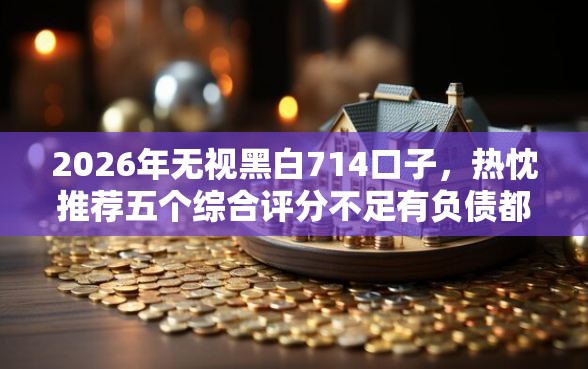 2026年无视黑白714口子,热忱推荐五个综合评分不足有负债都能下款口子 2026年无视黑白714口子,热忱推荐五个综合评分不足有负债都能下款口子