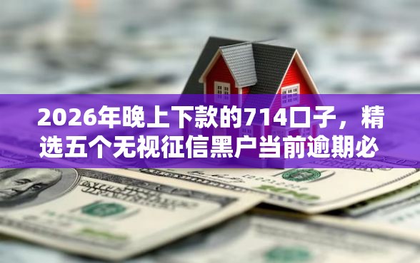 2026年晚上下款的714口子，精选五个无视征信黑户当前逾期必下款的口子