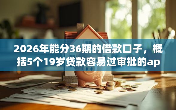 2026年能分36期的借款口子，概括5个19岁贷款容易过审批的app