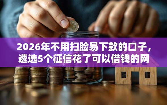 2026年不用扫脸易下款的口子，遴选5个征信花了可以借钱的网贷软件