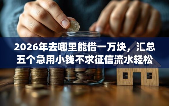 2026年去哪里能借一万块，汇总五个急用小钱不求征信流水轻松贷的app