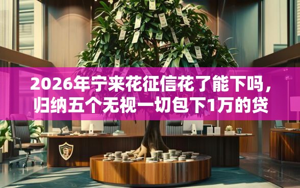 2026年宁来花征信花了能下吗，归纳五个无视一切包下1万的贷款