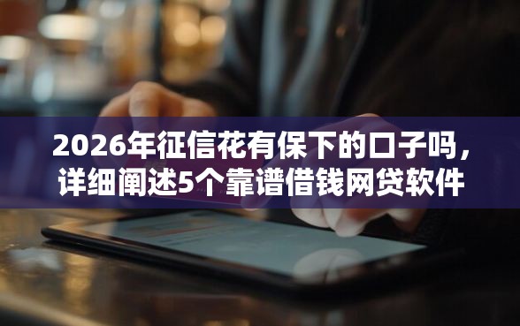 2026年征信花有保下的口子吗，详细阐述5个靠谱借钱网贷软件