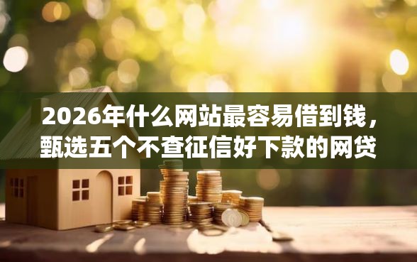 2026年什么网站最容易借到钱，甄选五个不查征信好下款的网贷app